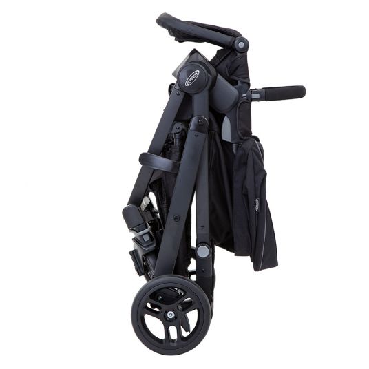Graco Buggy / stroller Evo incl. footmuff and raincover - Black Grey
