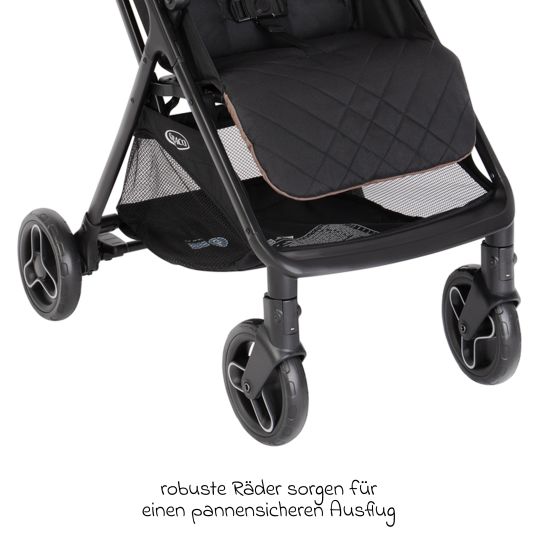 Graco Passeggino e carrozzina Myavo caricabile fino a 22 kg solo 5,8 kg leggero con funzione reclinabile e parapioggia - Fossil