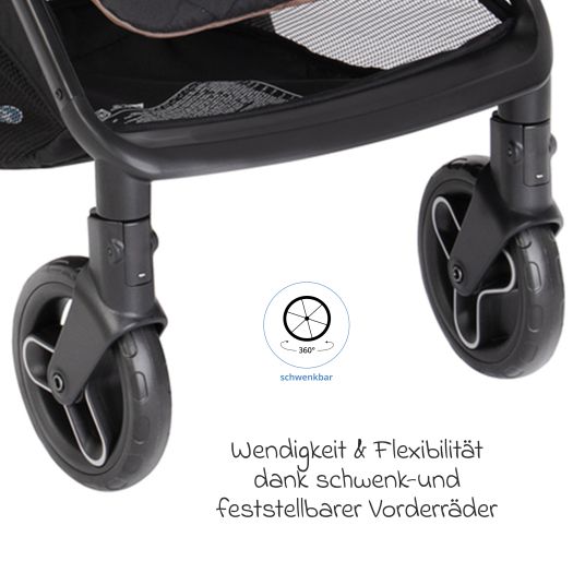 Graco Passeggino e carrozzina Myavo caricabile fino a 22 kg solo 5,8 kg leggero con funzione reclinabile e parapioggia - Fossil