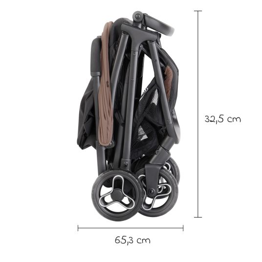 Graco Passeggino e carrozzina Myavo caricabile fino a 22 kg solo 5,8 kg leggero con funzione reclinabile e parapioggia - Fossil