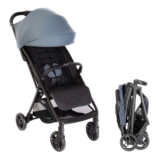 Graco Buggy & Sportwagen Myavo bis 22 kg belastbar nur 5,8 kg leicht mit Liegefunktion & Regenschutz - Stormy