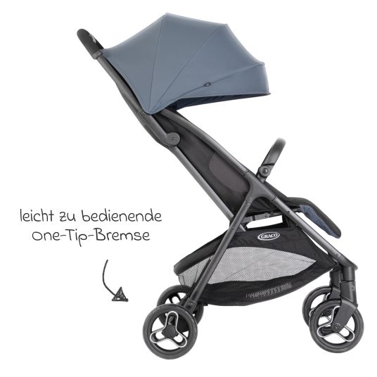 Graco Buggy & Sportwagen Myavo bis 22 kg belastbar nur 5,8 kg leicht mit Liegefunktion & Regenschutz - Stormy