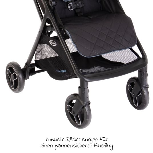 Graco Passeggino e carrozzina Myavo caricabile fino a 22 kg solo 5,8 kg leggero con funzione reclinabile e parapioggia - Stormy