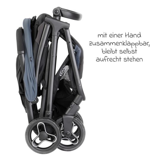 Graco Passeggino e carrozzina Myavo caricabile fino a 22 kg solo 5,8 kg leggero con funzione reclinabile e parapioggia - Stormy