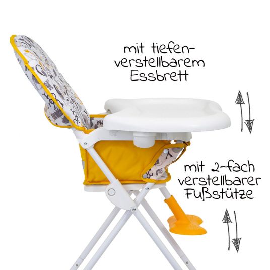 Graco High chair Snack n Stow - ABC