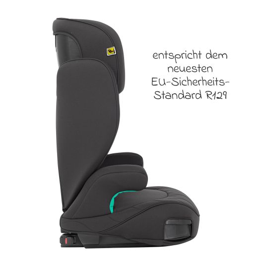 Graco Kindersitz Affix i-Size R129 ab 3 Jahre - 12 Jahre (100 cm - 150 cm) nur 4,2 kg schwer mit Isofix & Getränkehalter - Midnight