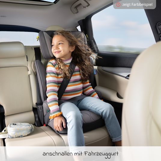 Graco Kindersitz Affix i-Size R129 ab 3,5 Jahre - 12 Jahre (100 cm - 150 cm) nur 4,2 kg schwer mit Isofix & Getränkehalter - Midnight