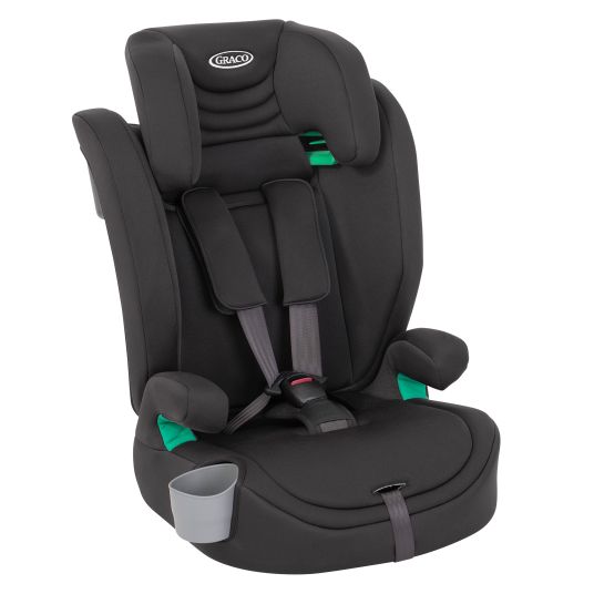 Graco Eldura child seat from 15 months - 12 years (76 cm - 150 cm) incl. cup holder - Midnight