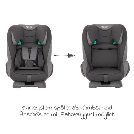 Graco Kindersitz FlexiGrow R129 ab 15 Monate - 12 Jahre (76 cm - 145 cm) - Heather