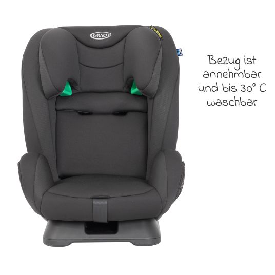 Graco Kindersitz FlexiGrow R129 ab 15 Monate - 12 Jahre (76 cm - 145 cm) - Onyx