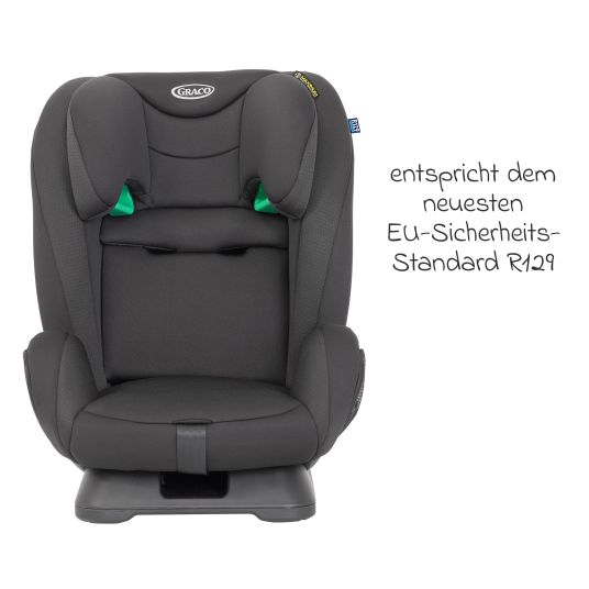 Graco Kindersitz FlexiGrow R129 ab 15 Monate - 12 Jahre (76 cm - 145 cm) - Onyx