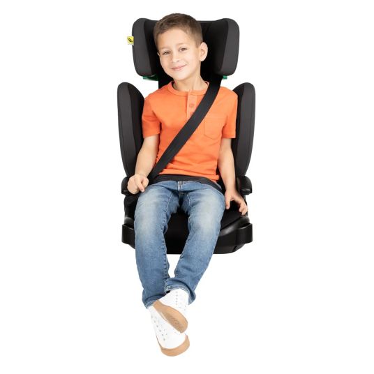 Graco Kindersitz Junior Max i-Size R129 ab 3,5 Jahre - 12 Jahre (100 cm - 150 cm) nur 3,5 kg leicht inkl. Getränkehalter & Autositz-Schutzunterlage - Midnight