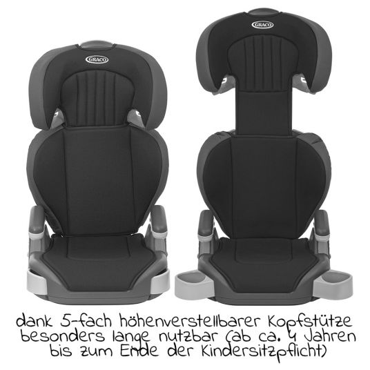 Graco Child seat Junior Maxi - Group 2/3 - from 4 years - 12 years - (15-36 kg) - Black
