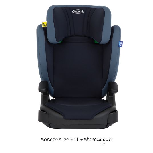 Graco Kindersitz Junior Maxi i-Size R129 ab 3,5 Jahre - 12 Jahre (100 cm - 150 cm) inkl. Getränkehalter nur 3,5 kg leicht - Navy