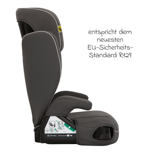 Graco Kindersitz Logico L i-Size ab 3,5 Jahre - 12 Jahre (100 cm - 150 cm) inkl. Getränkehalter - Iron