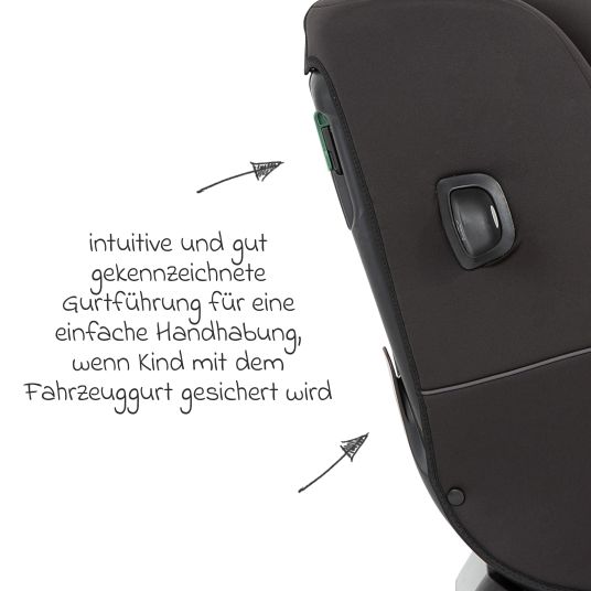 Graco Reboarder-Kindersitz SlimFit R129 ab Geburt - 12 Jahre ( 40 cm - 145 cm) inkl. Sitzverkleinerer - Midnight