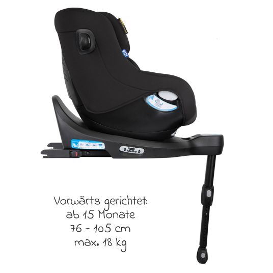 Graco Reboarder child seat SnugGo i-Size R129 from birth - 4 years (40 cm - 105 cm) incl. seat reducer - Midnight