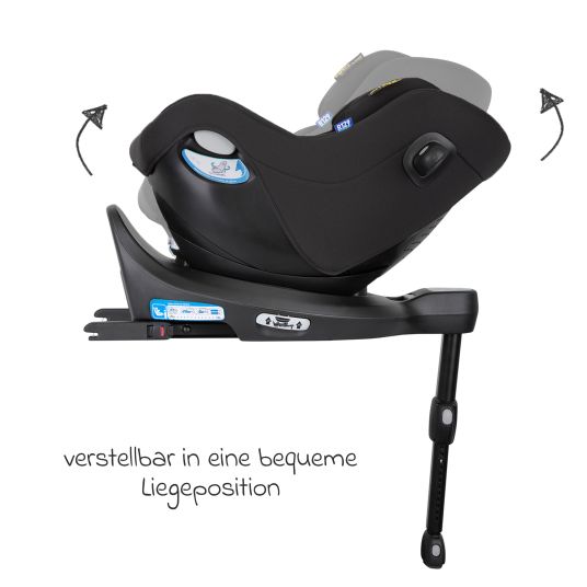 Graco Seggiolino Reboarder SnugGo i-Size R129 dalla nascita ai 4 anni (40 cm - 105 cm) con riduttore di seduta incluso - Midnight