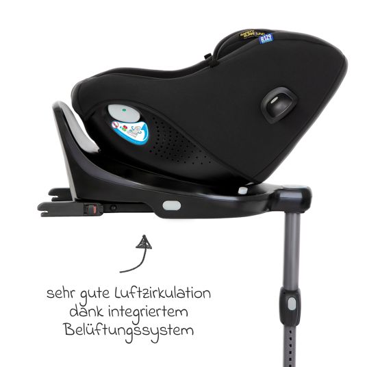 Graco Reboarder child seat Turn2Me DLX i-Size from birth - 4 years (40 cm - 105 cm) incl. Isofix base - Midnight