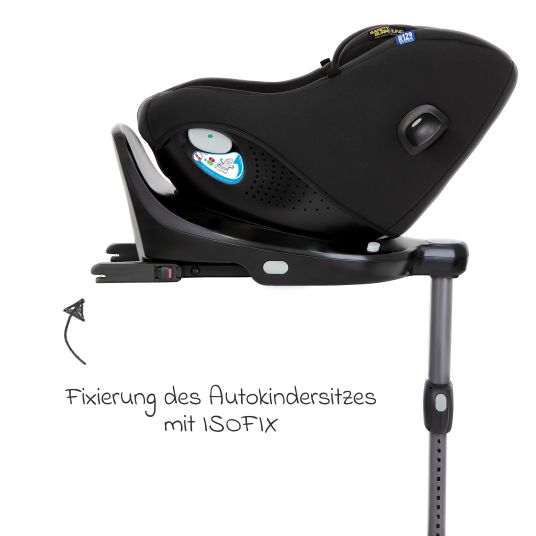 Graco Reboarder child seat Turn2Me DLX i-Size from birth - 4 years (40 cm - 105 cm) incl. Isofix base - Midnight