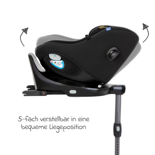 Graco Reboarder child seat Turn2Me DLX i-Size from birth - 4 years (40 cm - 105 cm) incl. Isofix base - Midnight