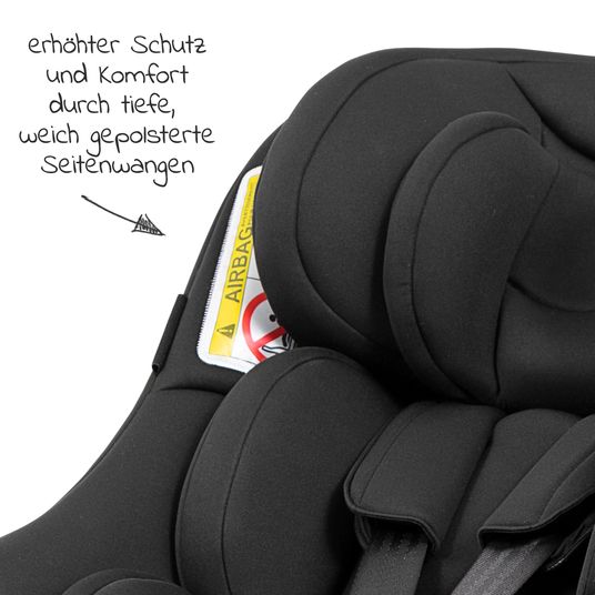 Graco Reboarder-Kindersitz Turn2Me Gruppe 0+/1 - ab Geburt - 4 Jahre (ab Geburt - 18 kg) inkl. Sitzverkleinerer - Black