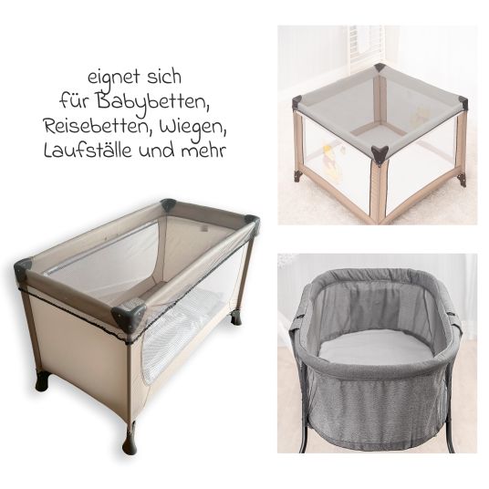 Graco Travel cot FoldLite from birth - 3 years only 6.78 kg light incl. carry bag & insect screen - Shadow