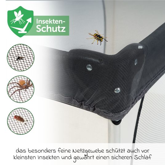 Graco Reisebett FoldLite ab Geburt - 3 Jahre nur 6,78 kg leicht inkl. Transporttasche & Insektenschutz - Shadow