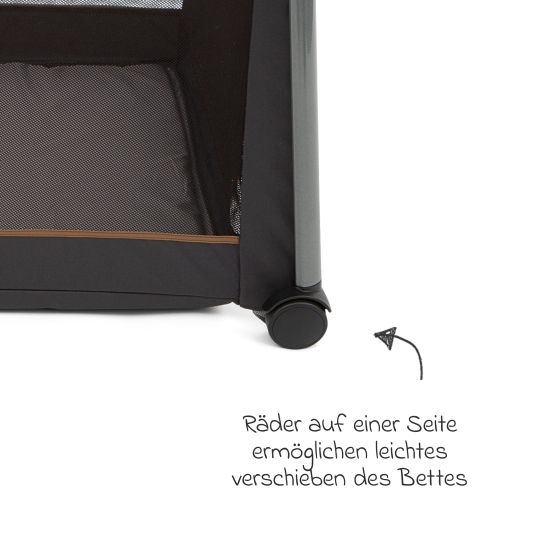 Graco Travel cot FoldLite from birth - 3 years only 6.78 kg light incl. carrycot - Shadow