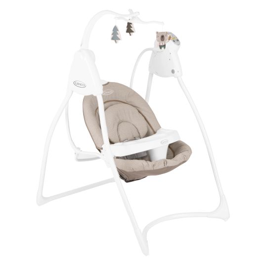 Graco Lovin Hug swing from birth - 9 months with removable tray incl. mobile with 3 fabric figures - Little Adventures
