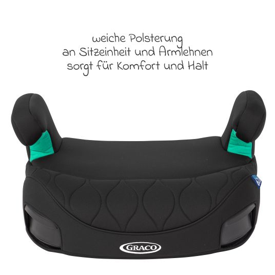 Graco Sitzerhöhung Booster Max R129 ab 7 Jahre - 12 Jahre (135 cm - 150 cm) inkl. Isofix - Midnight