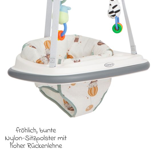 Graco Bumper Jumper incl. removable toy and easy to attach - Up & Away