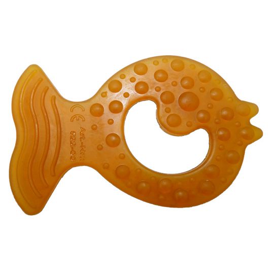 Grünspecht Organic natural rubber teething ring - fish