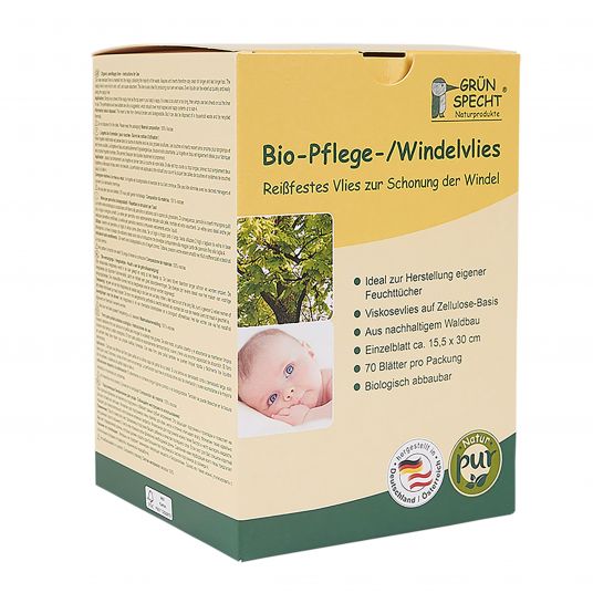 Grünspecht Bio-Pflege-/ Windelvlies 70 Blatt