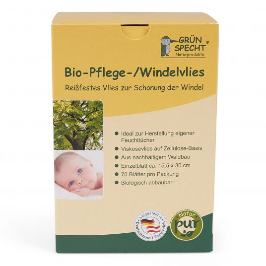 Grünspecht Organic care / diaper fleece 70 sheets