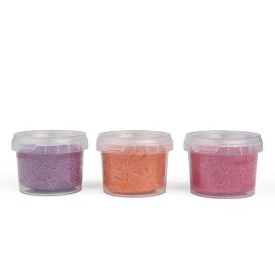 Grünspecht Argilla morbida organica per modellare - arancione, viola e rosa