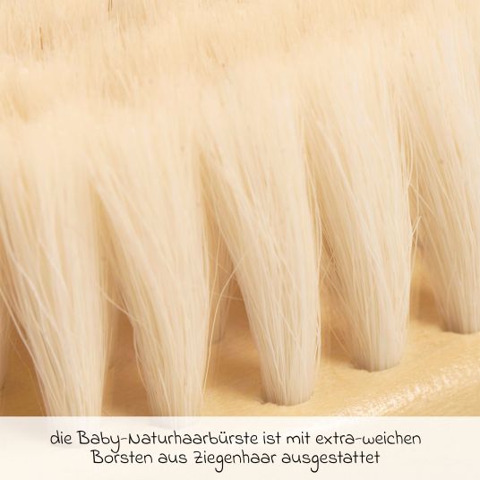 Grünspecht Spazzola per capelli naturali in pelo di capra