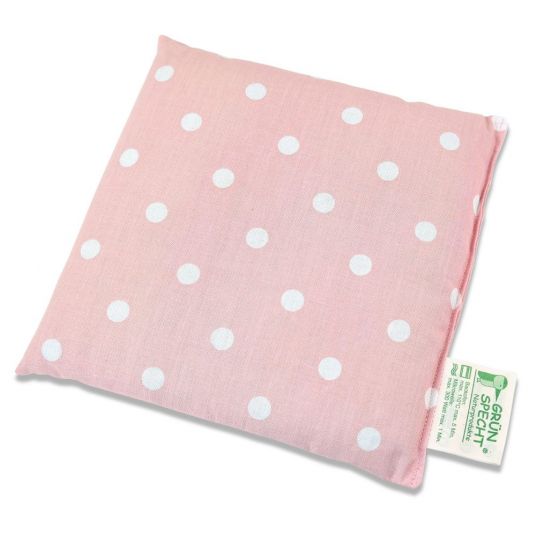 Grünspecht Rape seed pillow 19x19 cm - dots pink