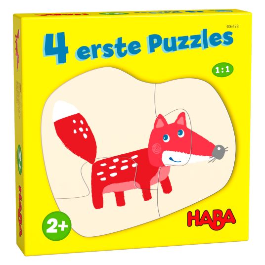 Haba 4 primi puzzle - Nella foresta - 12 pezzi