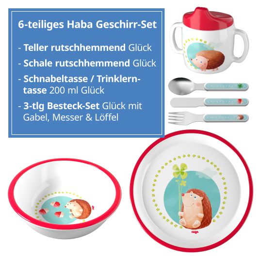 Haba 6-tlg. Geschirr-Set - Glück