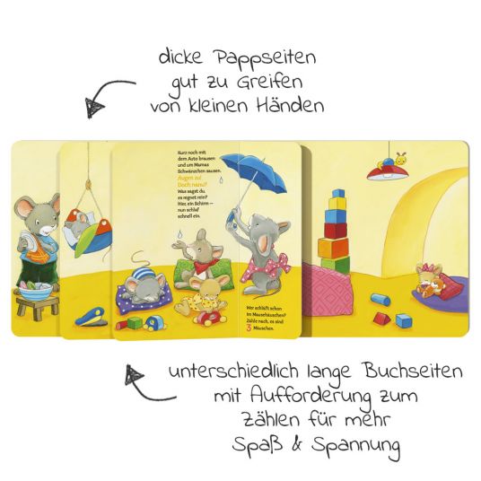 Haba Book 5 tired little mice do not want to sleep