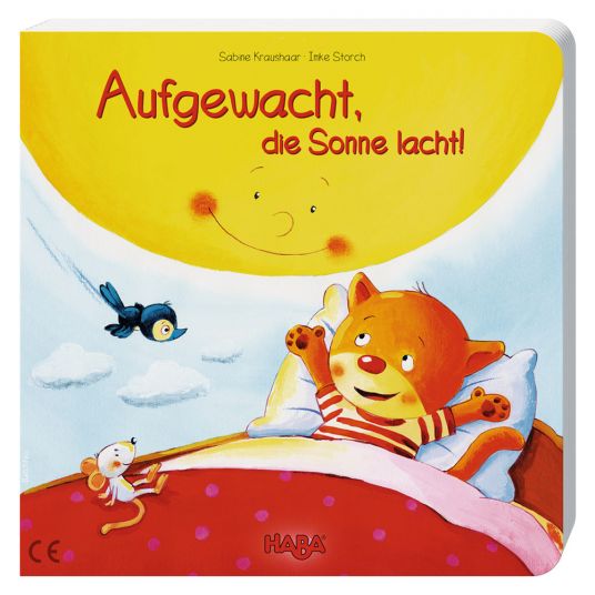 Haba Book Tucked into bed and tucked in! - Woke up, the sun smiles!