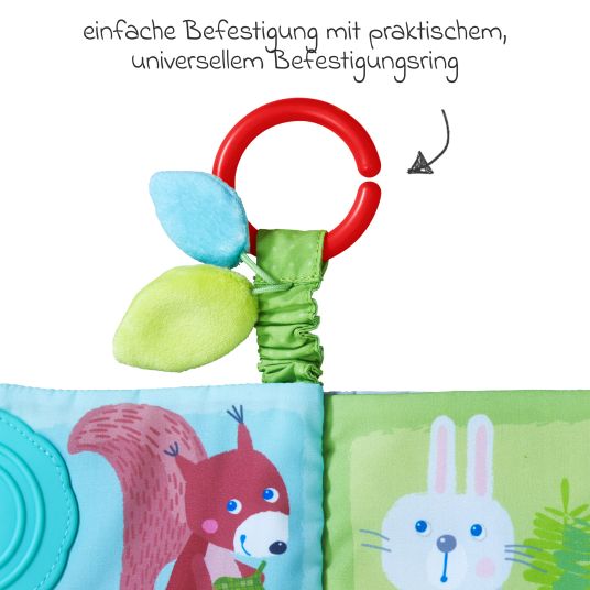 Haba Buggy book forest animals - with teething corner