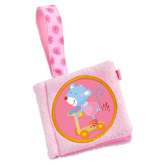 Haba Mini buggy book - Mouse Merle - Pink