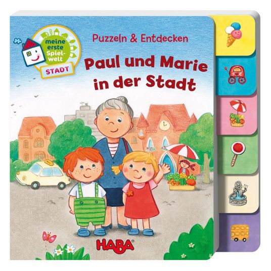 Haba Puzzle book Paul and Marie in the city