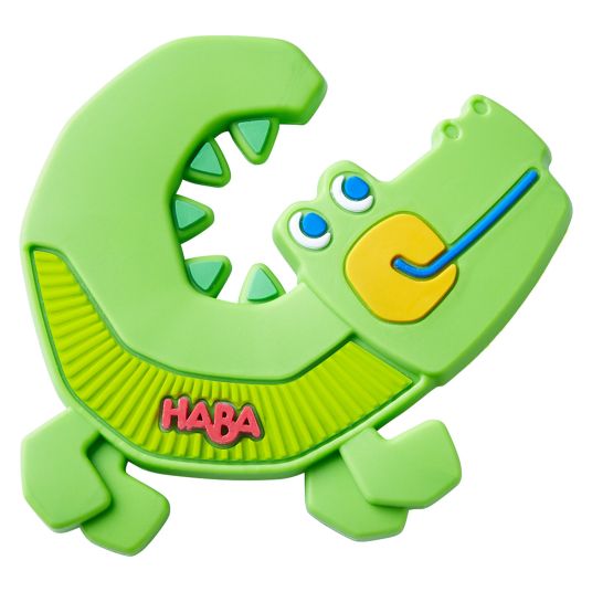 Haba Silicone teething ring / gripping toy crocodile