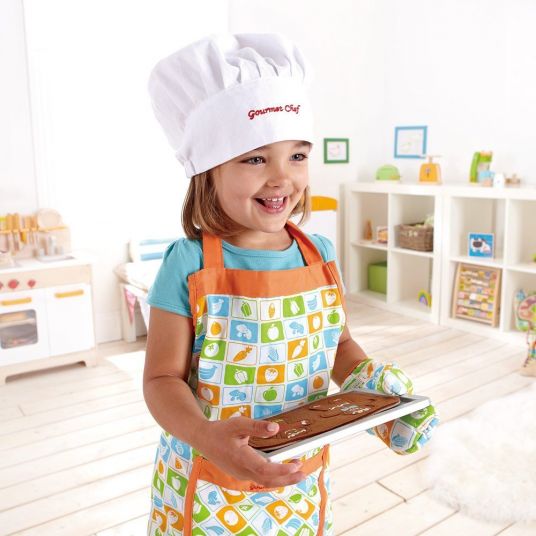 Hape 3-piece set chef with cooking apron
