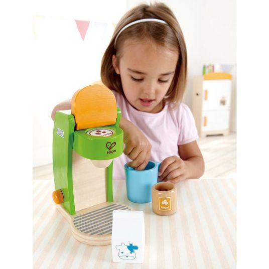 Hape Wooden coffee maker with 5 pcs accessories