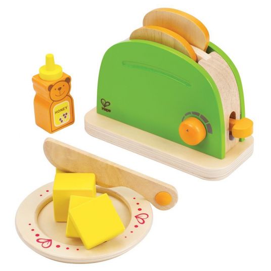 Hape Pop-Up Toaster mit Frühstücks-Set aus Holz