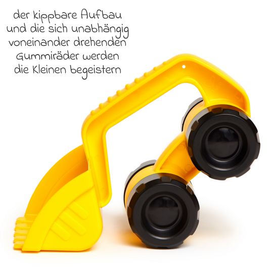 Hape Monster excavator play vehicle - yellow